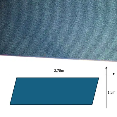 Matta RP Blå 378x150