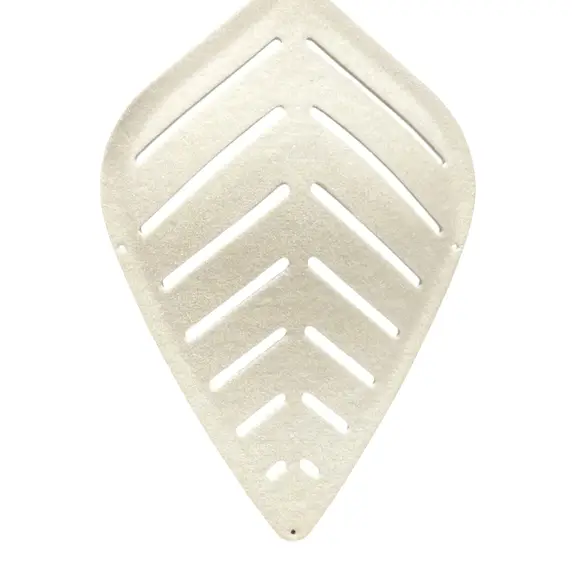 Ljudabsorbent Abstracta Airleaf Vitt (2)