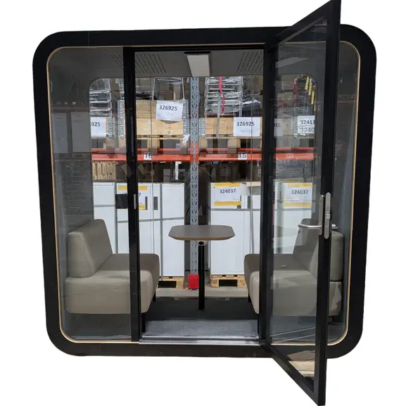 Telefonbås Pod Martela Framery Q Meeting Maggie Svart (6)