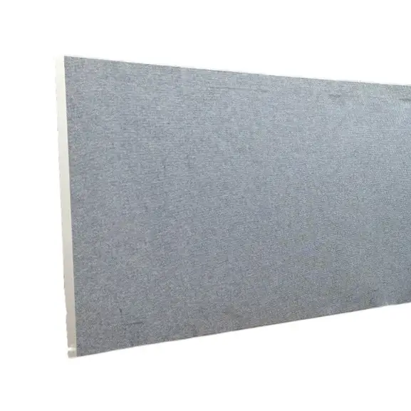 Bordsskärm Krökt LjusblåGrå 183×50 (2)