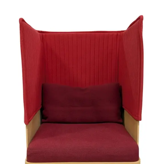 Fåtölj Blå Station Koja High RödVinröd (6)