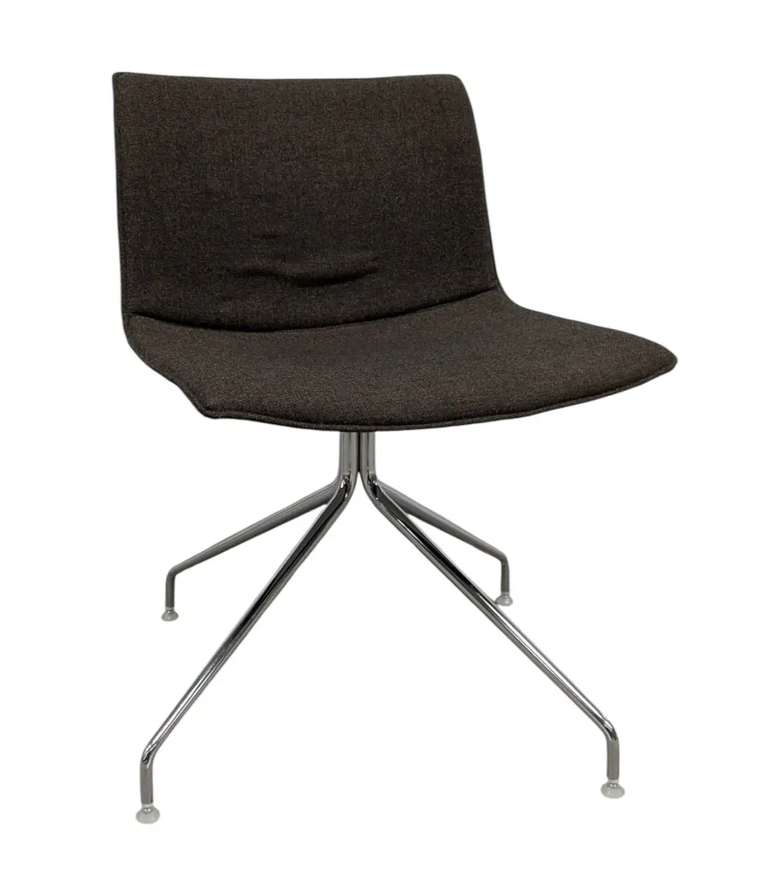 Stol Arper Catifa BrunKrom (1)