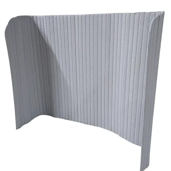 Golvskärm Zilenzio Focus Floor Ljusgrå 270×150