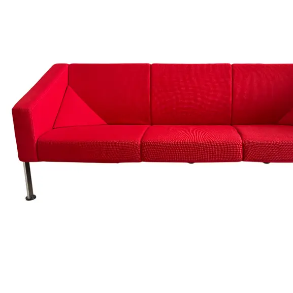 Soffa Fritz Hansen Decision 3-Sits RödKrom (2)