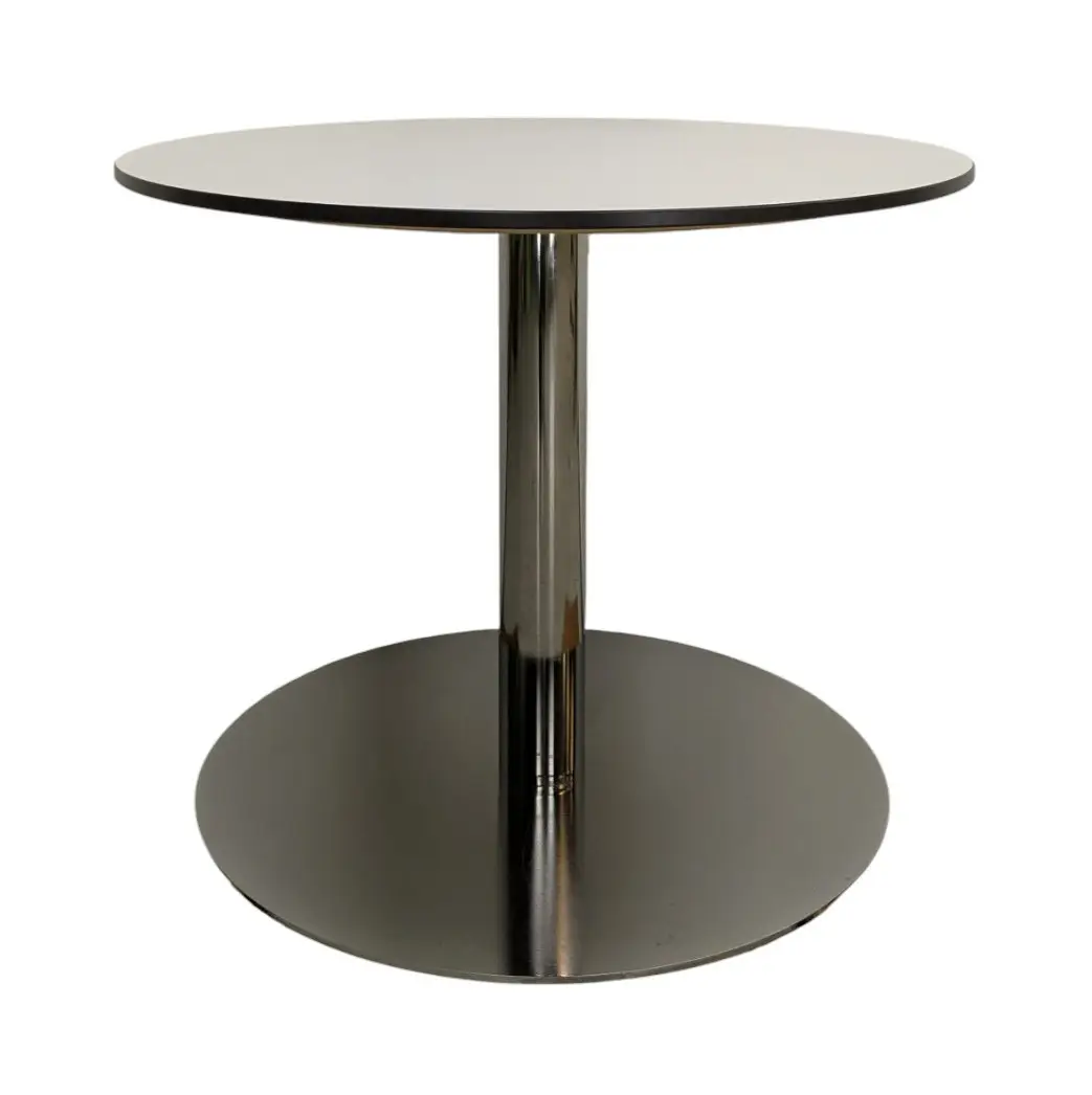 Soffbord VitKrom Ø70