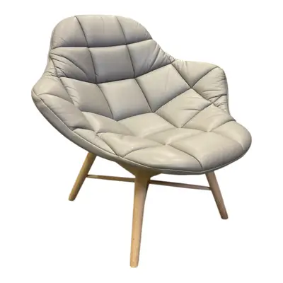 Fåtölj Offecct Palma Wood LjusgråSkinn