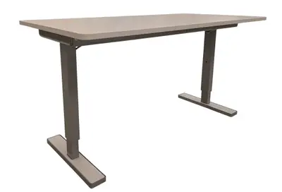 Elskrivbord VitGrå 140-160×70-80 (2)