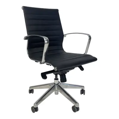Kontorsstol Toplux Sitio Delux Medium Svart