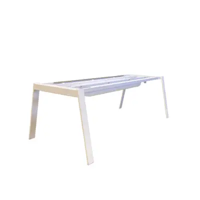 Konferensbordsstativ Edsbyn Piece Vit 209×99