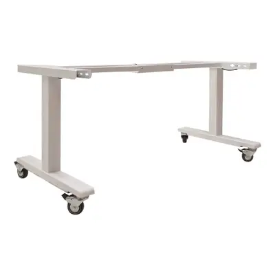 Elskrivbord/Arbetsbord på hjul Vit 140-160x70-80