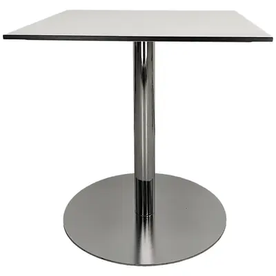 RPG 043121-251946 Bord EKV Ceasar Rund VitSvartKromBorstat stål 70x70cm