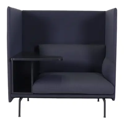 Soffa Muuto Outline Highback Work 100 MörkgråSvart (3)