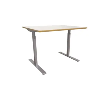 Mötesbord Edsbyn Vit-Silver 100×80 RANDSTAD