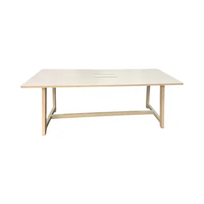 Bord Lundbergs Möbler Stand By Me Vitlaserad Ask 230x90