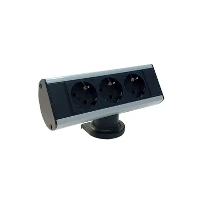 Axessline Desk 3 El Svart/Silver