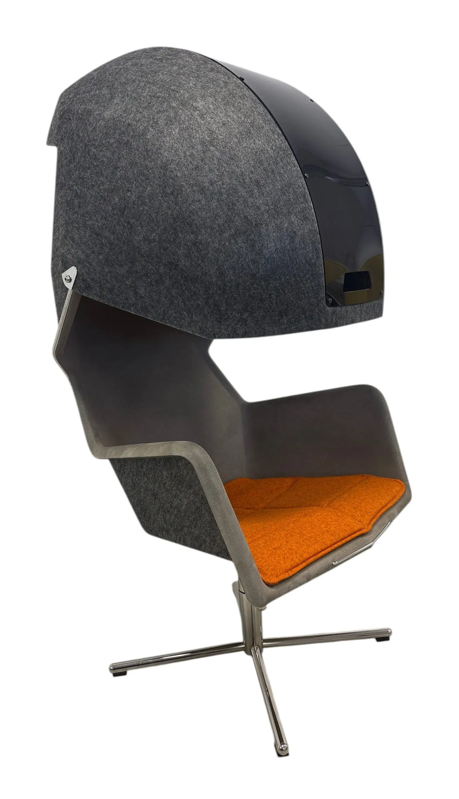 Fåtölj Blå Station Peekaboo GråOrange (1)