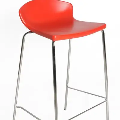 Barstol Gaber Easy Röd/Krom