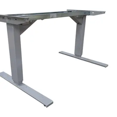 Elskrivbord Swedstyle GråKrom 120-180×70-80