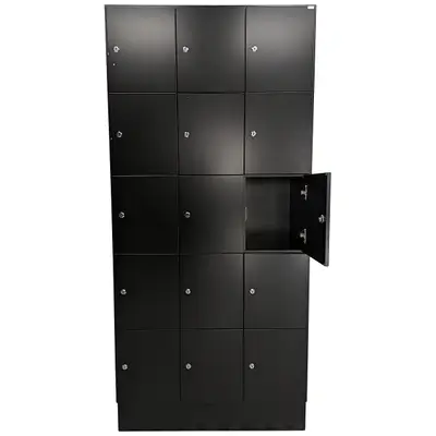 RPG 062517-228617 REMAKE Personlig förvaring TreCe 15-fack Svart 189x194cm