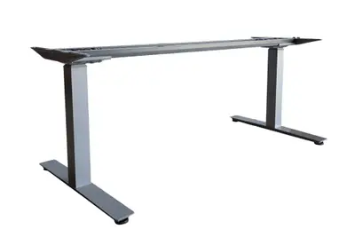 Elskrivbord Kinnarps Oberon Grå 160-180×70-80