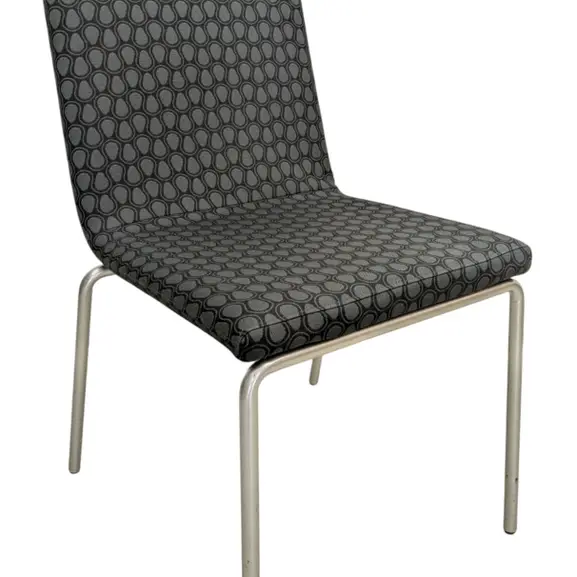 Stol Skandiform Afternoon GråMönstradKrom (3)