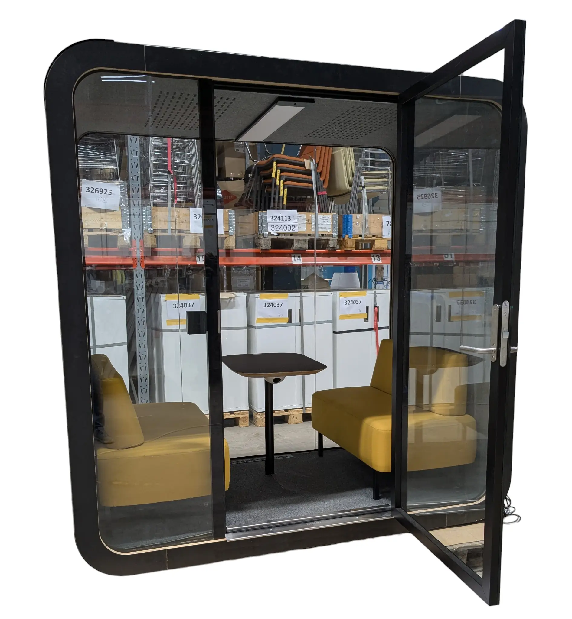 Telefonbås Pod Martela Framery Q Meeting Maggie Svart (11)