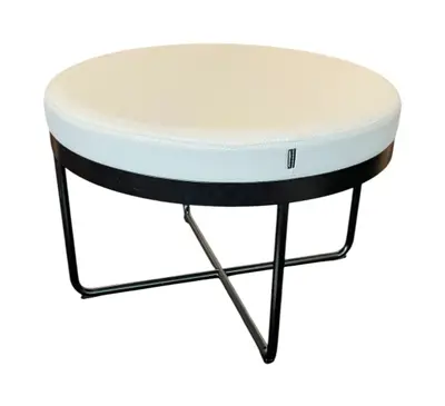 Sittpuff Johanson Design Shima VitSvart (1)