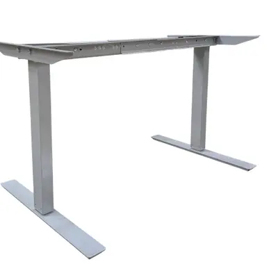 Elskrivbord Grå Flexibelt 120-160×70-80