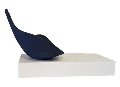 Fåtölj Offecct Babled BlåVit (3)