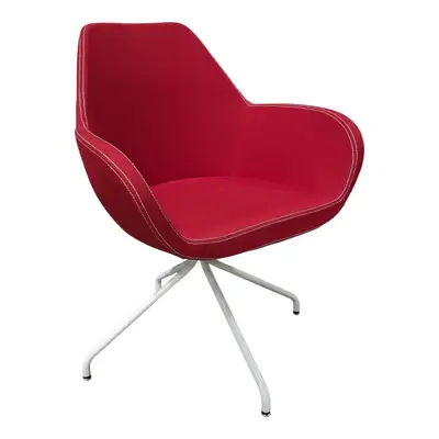 Fåtölj Edsbyn Ziv Röd/Vit