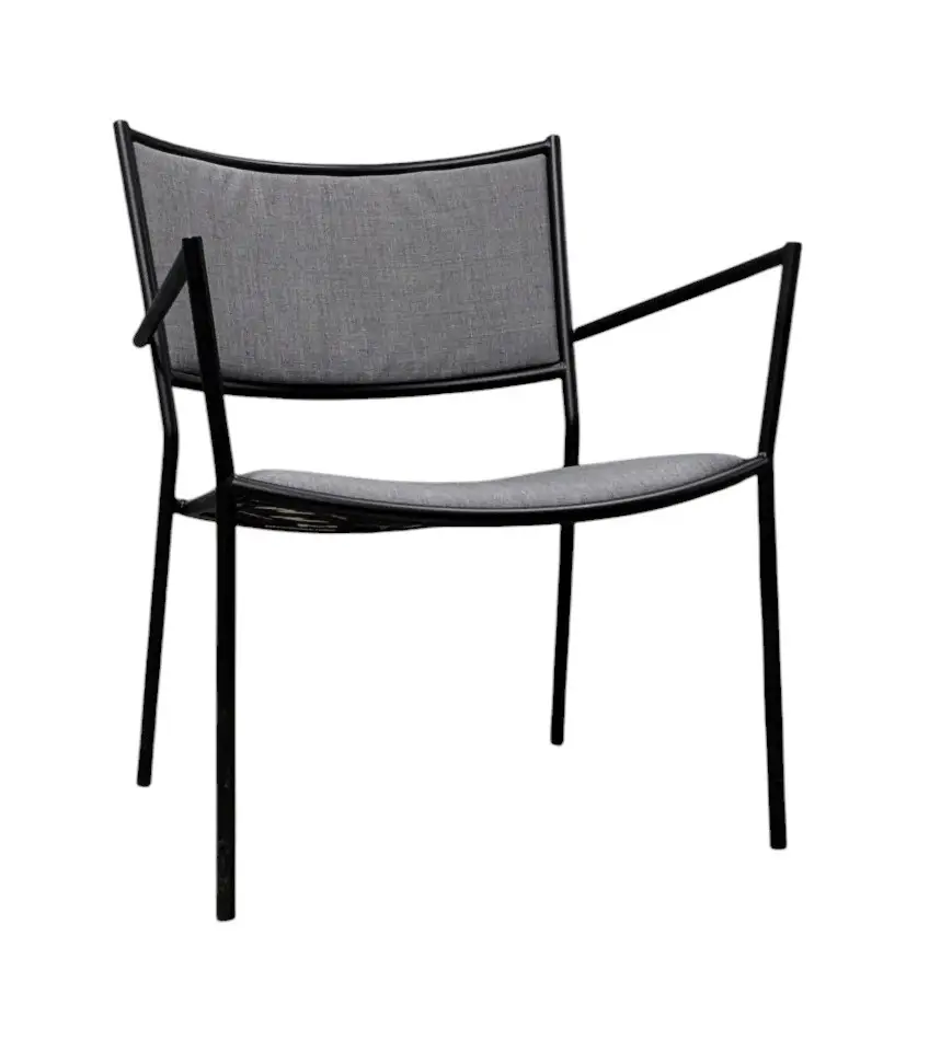 Fåtölj Massproductions Jig Easy Chair GråSvart (4)