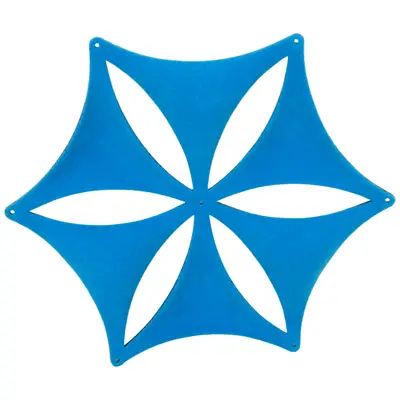 Ljudabsorbent Abstracta Airflake Blade Open Blå