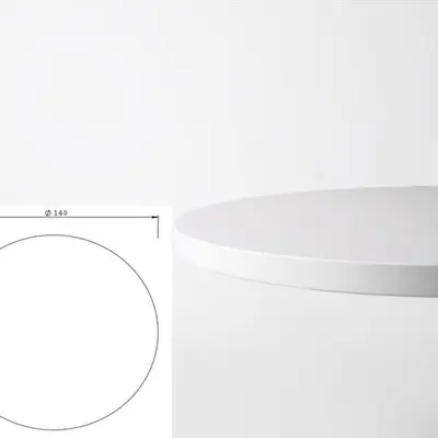 Bordsskiva Ø140cm Vit