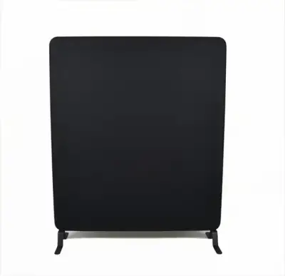 Golvskärm Abstracta Softline Svart 120×145