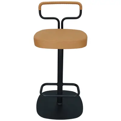 Barstol Edsbyn Loop Stool Cognac/Svart