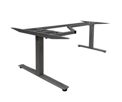 Elskrivbord Kinnarps Oberon Grå 180-200×120 (2)