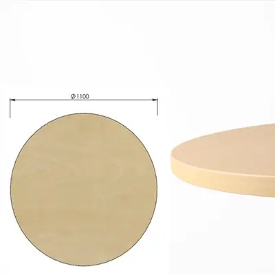 Bordsskiva Ø110 Björk