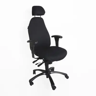 Kontorsstol Malmstolen 4000 Svart Mönstrad