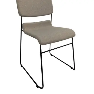 Stol Skandiform D2 LjusgråSvart