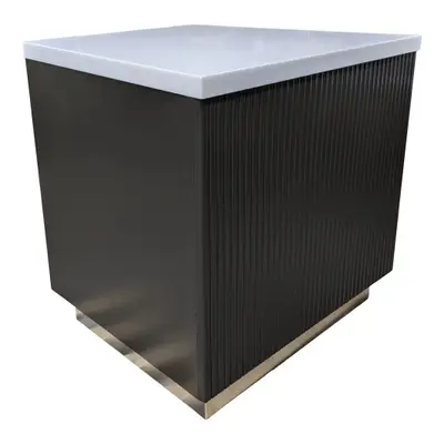 Receptionsdisk GråBrunVit 90×74 (2)