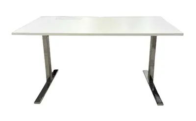 Elskrivbord Linak VitKrom 140×80 (1)