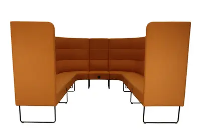 Soffa EFG Mingle Lounge OrangeSvart