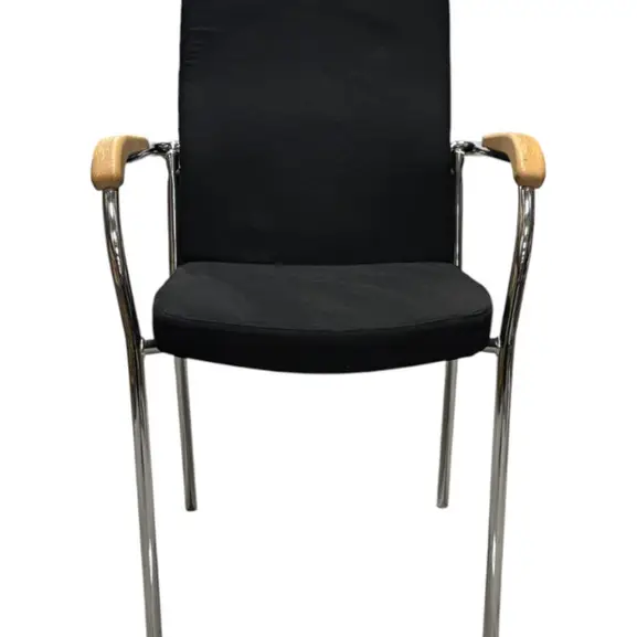 Stol NowyStyl Loco II SvartKromBjörk (1)