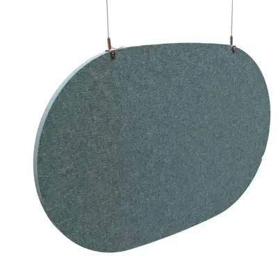 Ljudabsorbentrumsavdelare Ljusgrön Takhängd 100×65 (2)