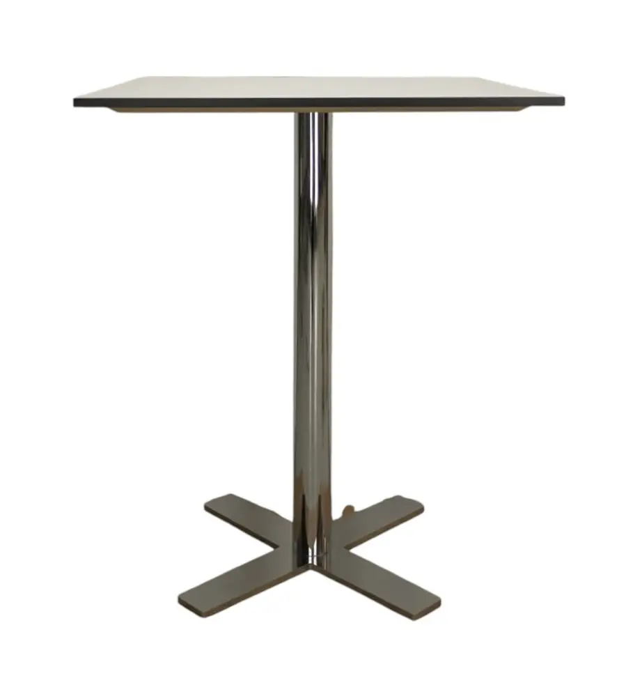 Sidobord VitSvartKrom Ø60 (1)