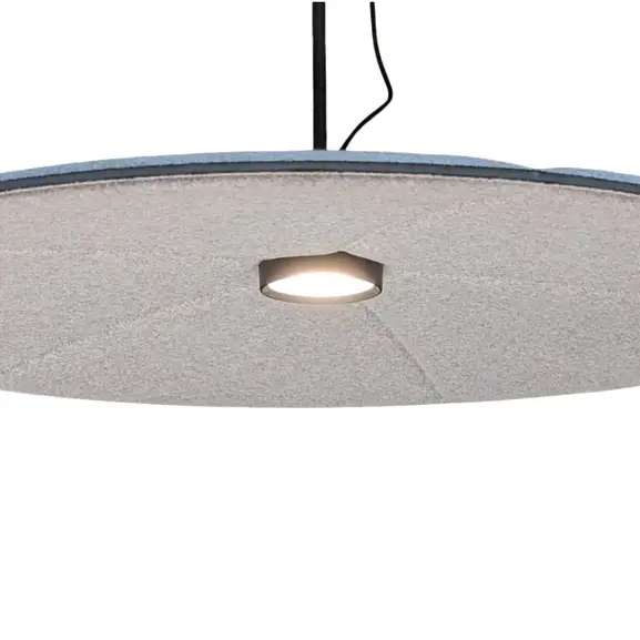 TaklampaLjudabsorbent Abstracta Lily Grå Ø120 (2)