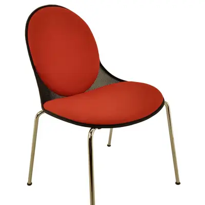 Stol Offecct Louis IX Röd/Krom