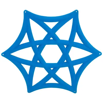 Ljudabsorbent Abstracta Airflake Line Open Blå