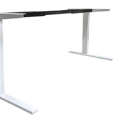 Elskrivbord Linak VitSvart L-Fot 180-240×80 (2)