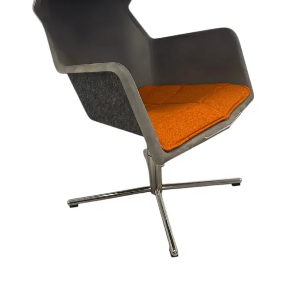 Fåtölj Blå Station Peekaboo GråOrange (1)